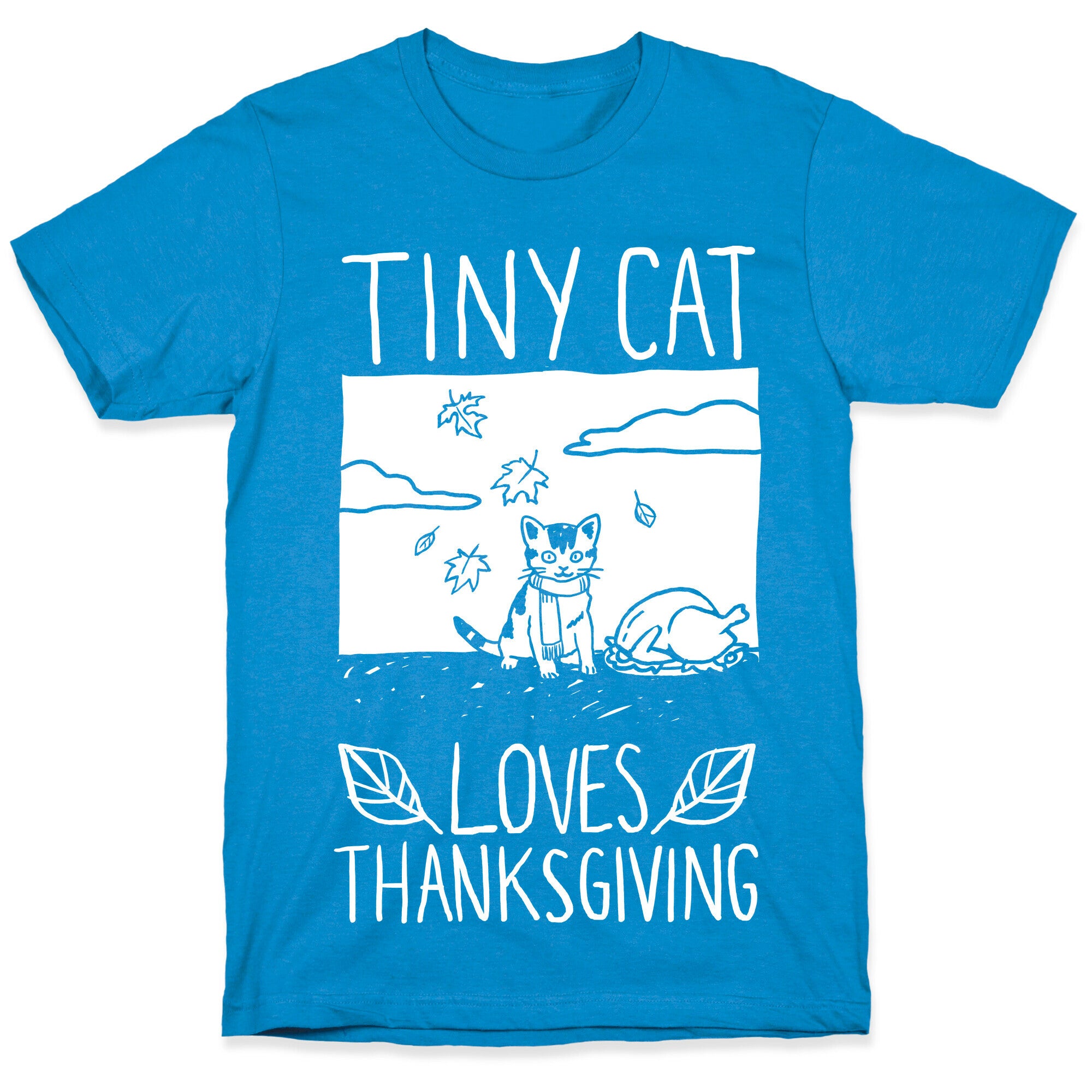 Tiny Cat Loves Thanksgiving T-Shirt